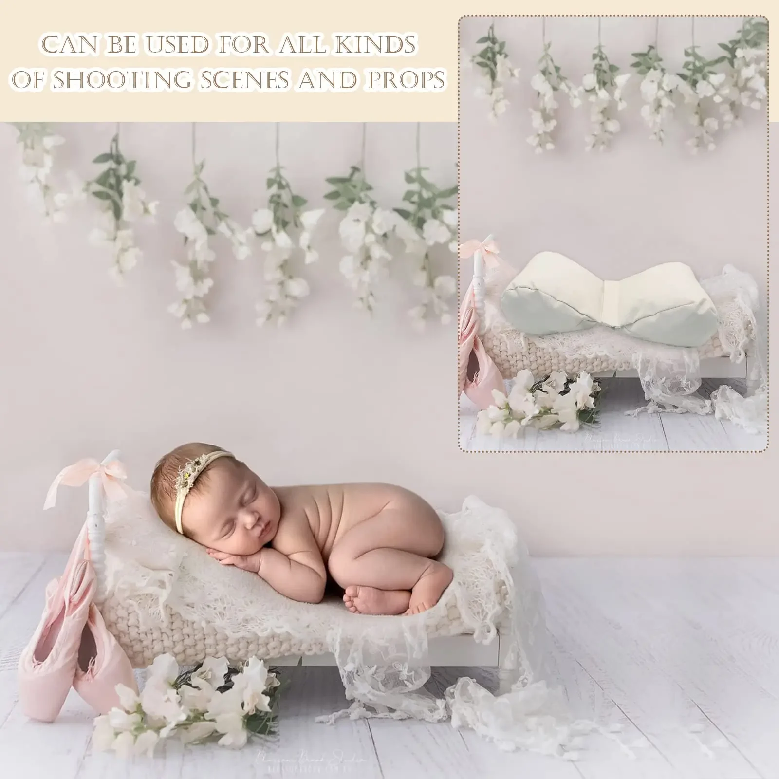 Newborn Photography Props Auxiliary Cushion Shape Butterfly Pillow Photo Studio Take Photo Background Baby Shooting Accessories