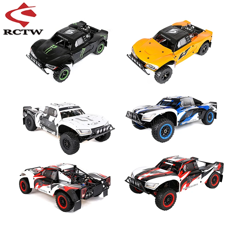 New Transparent Body or Color Car Shell Roll Cage and Sticker Kit for 1/5 Rc Car Losi 5ive T Rofun Rovan LT KM X2 Rc Truck Parts