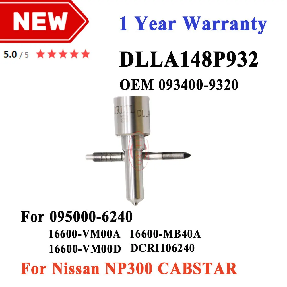 NUEVO 095000-6240 16600-VM00D DLLA148P932 Inyector Diesel, Boquilla de Inyección DLLA 148P932, Boquilla de Inyección DLLA 148 P 932 para Nissan Frontier
