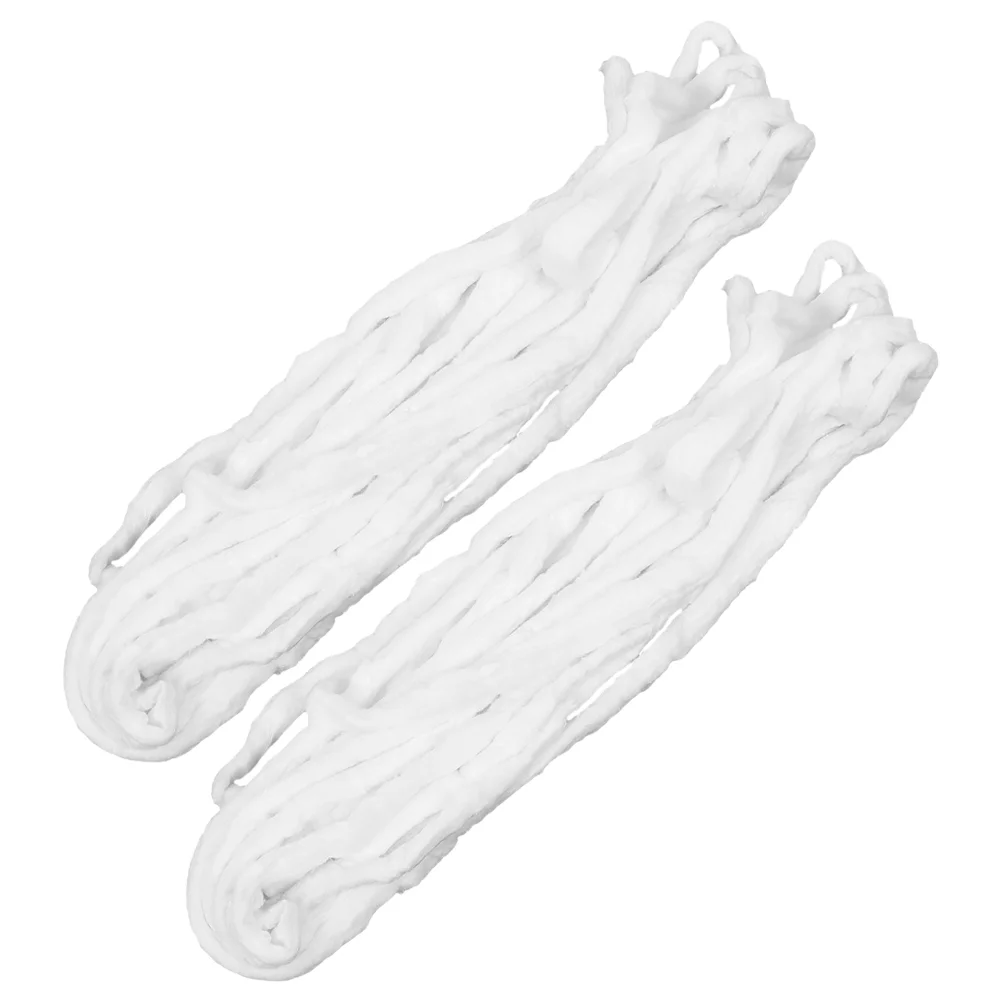 2 Bags Hairdressing Tool Cotton Strips Coils Perm Dyeing Perming White Salon Accessories