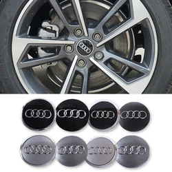 Car Styling Wheel Center Cap Hub Covers Badge For Audi A3 A4 A5 A6 A7 A8 Q5 Q7 RS 60mm 61mm 68mm 69mm 4M0601170 Car Accessories