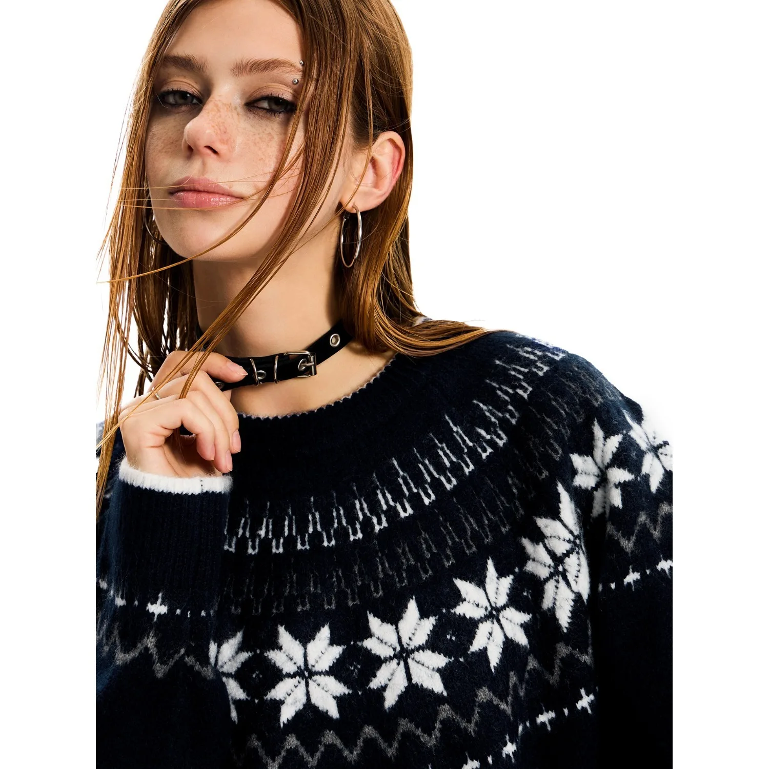 Suéter de tricô unissex 2025 aw fair isle retrô totem suéter formal masculino feminino pulôver de malha de lã para casais