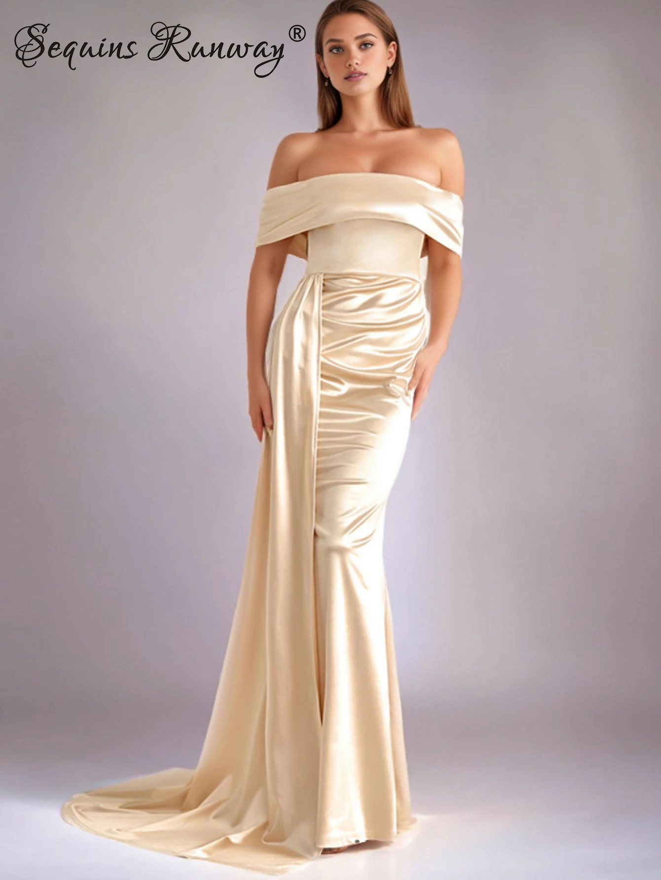 Sexy rücken freie Maxi Hochzeit Abendkleider für Frauen Bodycon Satin Sommerkleid elegante Luxus Geburtstags feier Kleid Vestido