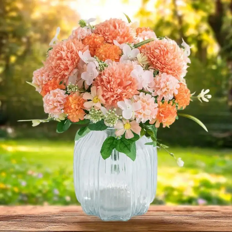 Композиция гортензий из искусственных роз, свадебный букет из 1 предмета для свадебного домашнего декора, в помещении и на открытом воздухе