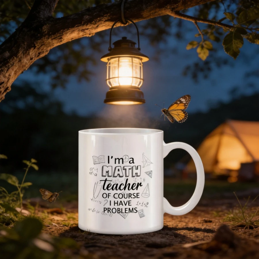 I'm a Math Teacher of Course I Have Problems Mug Breakfast Cup Mug for Coffee Original Mugs Ceramic Personalized Gift Funny Cups