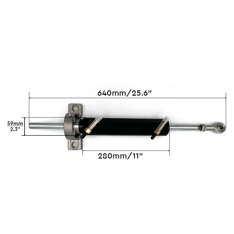 Winibo 2-Line Hydraulic Steering System Inboard For Boat Up to 50 Foot or 15 Meters ZA0450