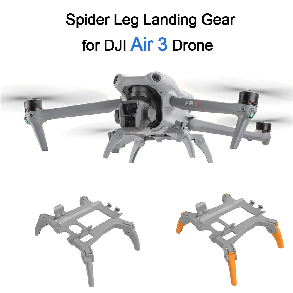 For DJI AIR 3 Drone Heighten Leg Spider Landing Gear Extended Leg Expansion Skid Kits Quadcopter Protector Drone Accessories