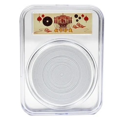 10PCS Universal 46mm Coin Holder Capsule Organizer Box Display Slab with Foam Gasket For 16/20/25/27/30/38/46mm Coin Collection