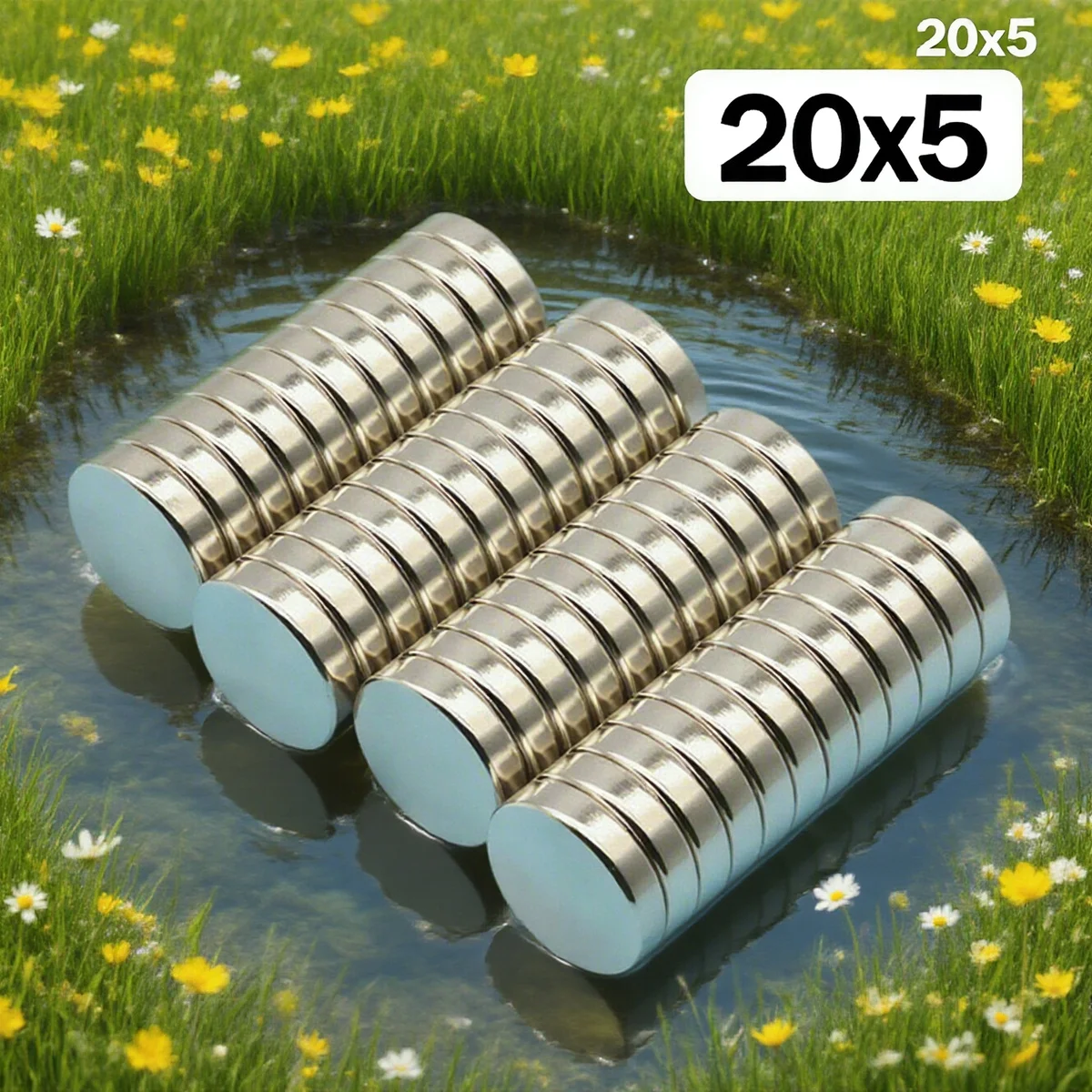 

20X5MM Powerful Neodymium Magnet Round Super Strong Magnets N35 NdfeB Permanent Magnetic imanes Refrigerator Magnet