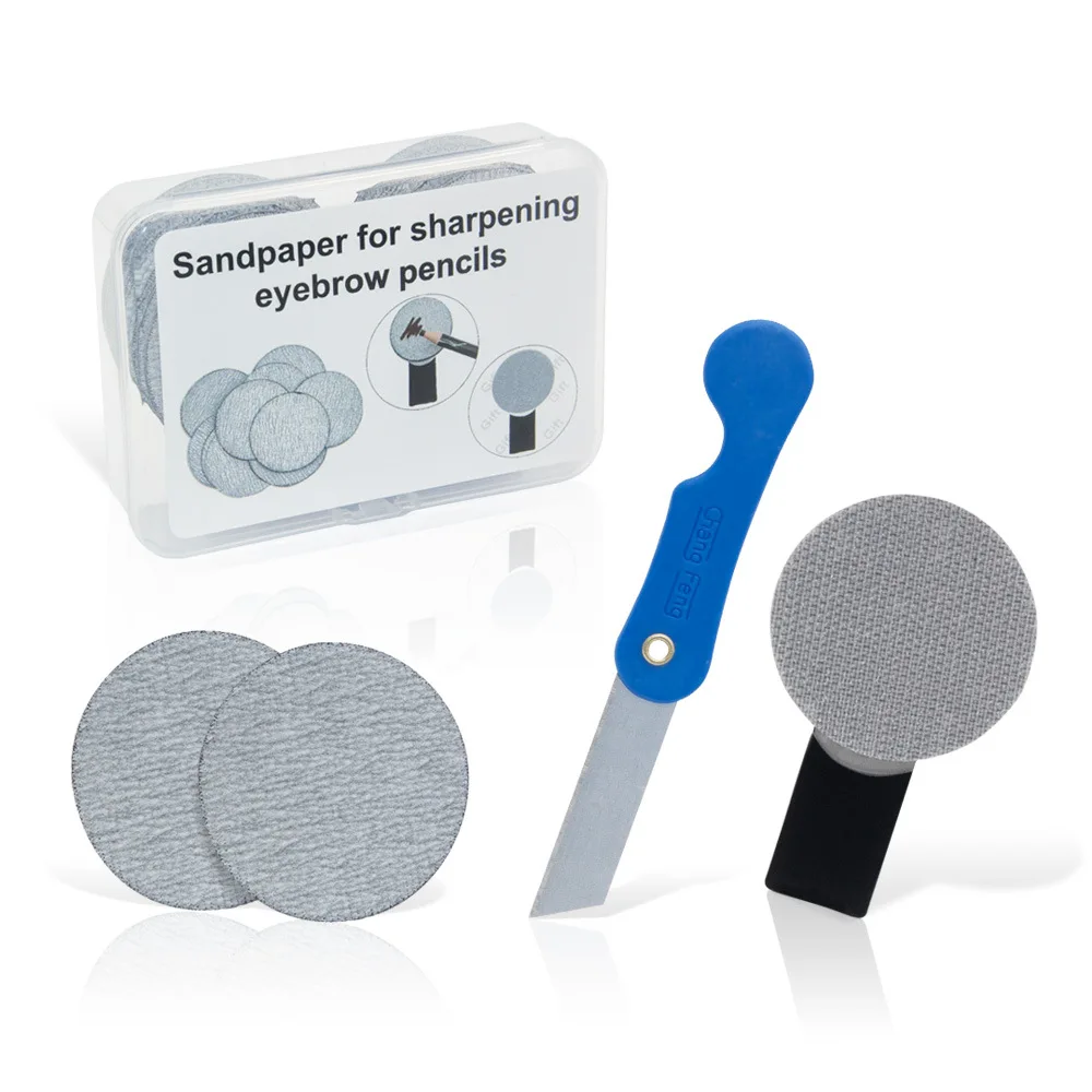 Eyebrow pencil sandpaper eyebrow pencil grinding set duckbill type pull line eyebrow pencil sharpener