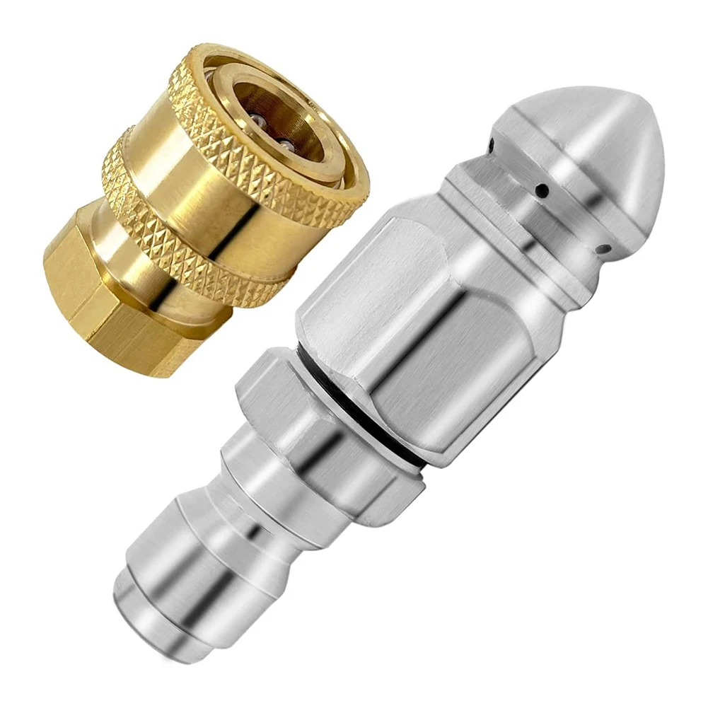 High Pressure Drain Sewer Jetting Nozzle For Cleaning Drains Innovative Jet Configuration Versatile Cleaning Nozzle Kit