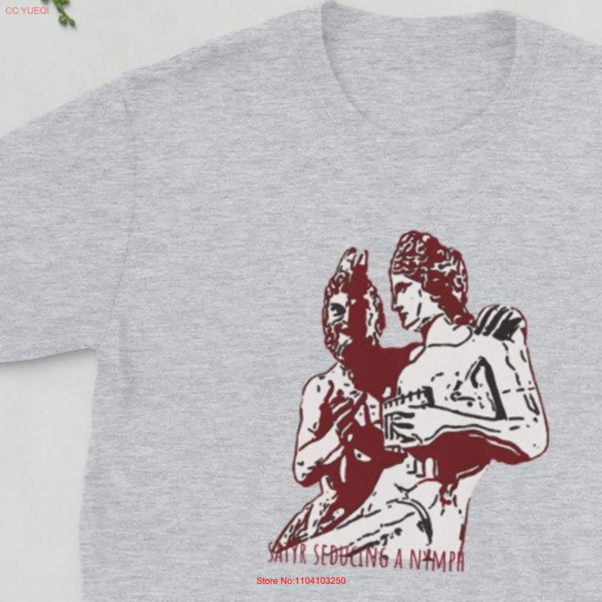 Ancient Figures Satyr seducing a Nymph  T Shirt long or short sleeves