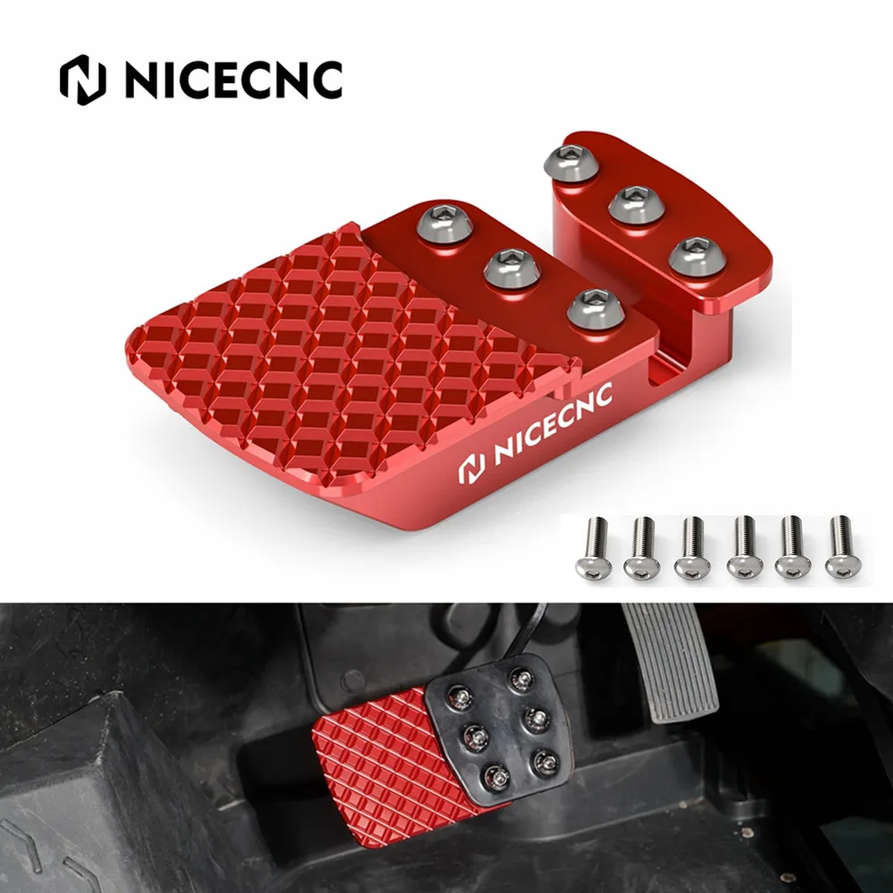 

NICECNC For Canam Maverick X3 6061 Aluminum Brake Pedal Extender For Can Am Maverick X3 900 HO R RR Max R RR 2017-2023 705601453