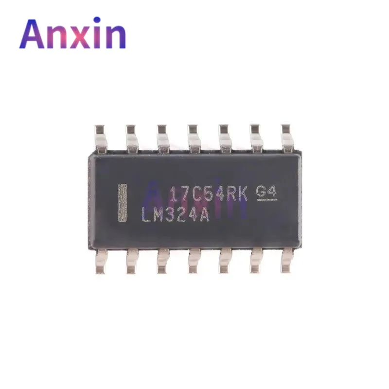 

10PCS LM324A LM324ADR LM324AN LM324 LM324ADR2G DIP-14 SOP-14 Single Supply Quad Operational Amplifiers SMD IC Chip