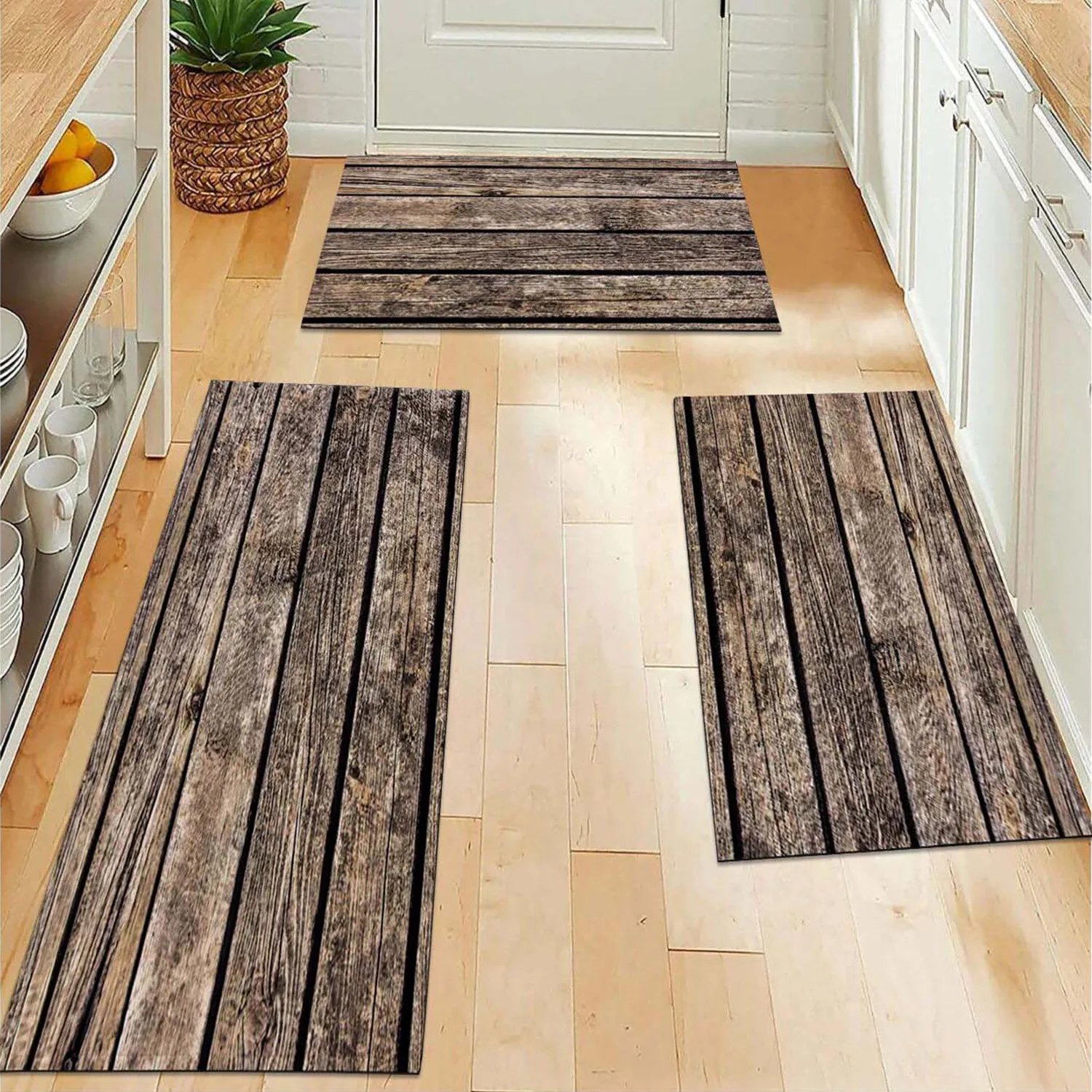 Kitchen Floor Mat Home Bedroom Entrance Doormat Living Room Children Tatami Decor Carpet Hallway Bathroom Door Non-Slip Foot Rug