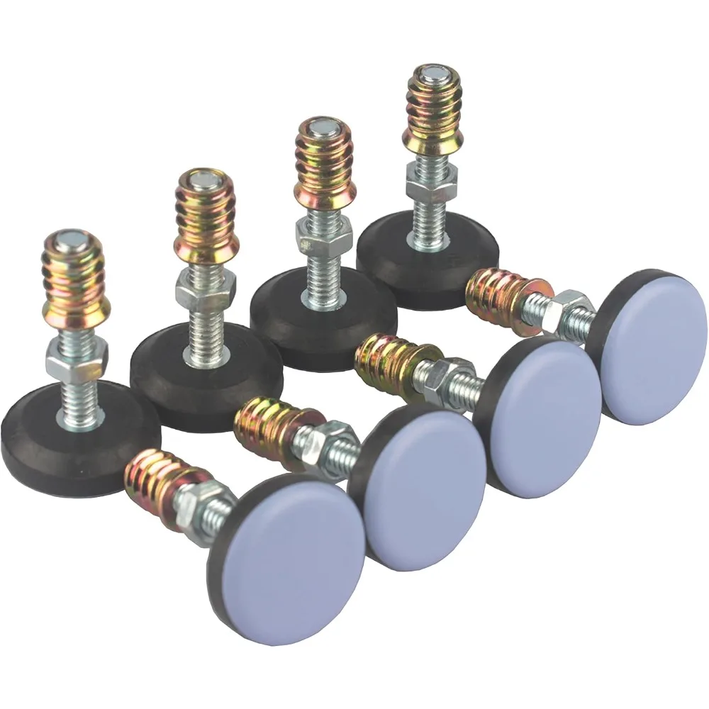 

Furniture Leveler PTFE(Teflon) Bottom(28mm Base),Threaded Shank(1/4-20) Adjust Pads,Table/Chair/Cabinet/Sofa Medium Adjustable L