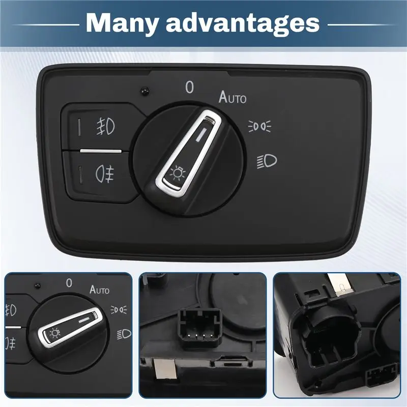Car Foglight Sensor Coming Leaving Home Auto Headlight Switch For VW Passat B8 2017-2019 Tuning Accessories-N30R