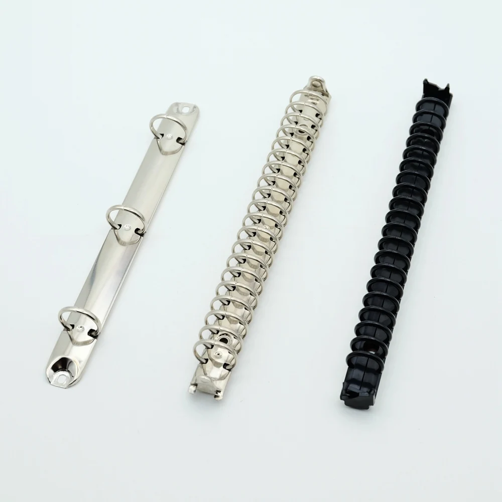 A5 3Rings /20 Rings Metal& Plastic  Loose-Leaf Clip Notebook Spiral Binder DIY Fill Paper Easy Installation With Screws