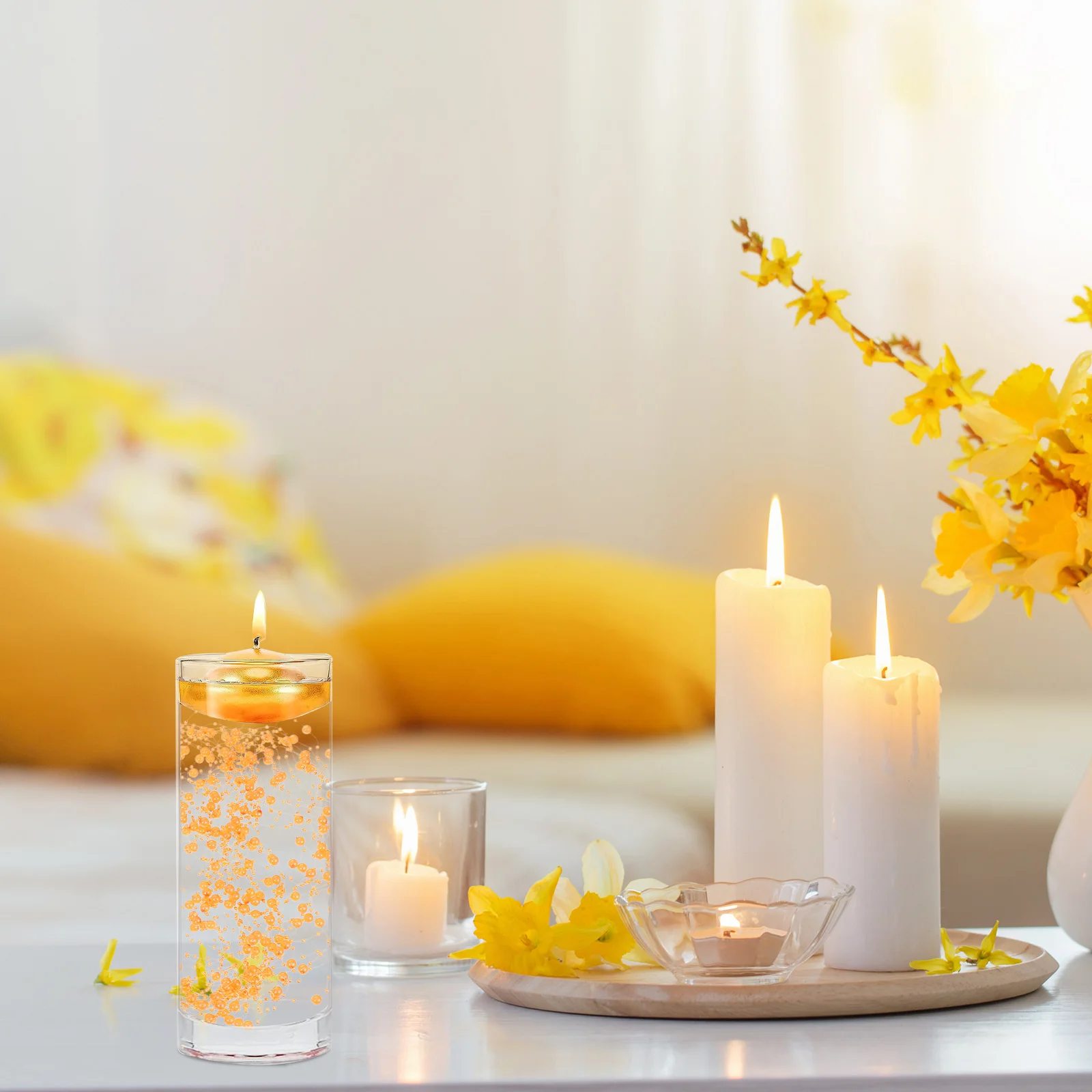 

30Pcs Wedding Artificial Pearl String Simple Elegant Fake Pearl Beads String DIY Bouquet Corsages Table Vase Decor