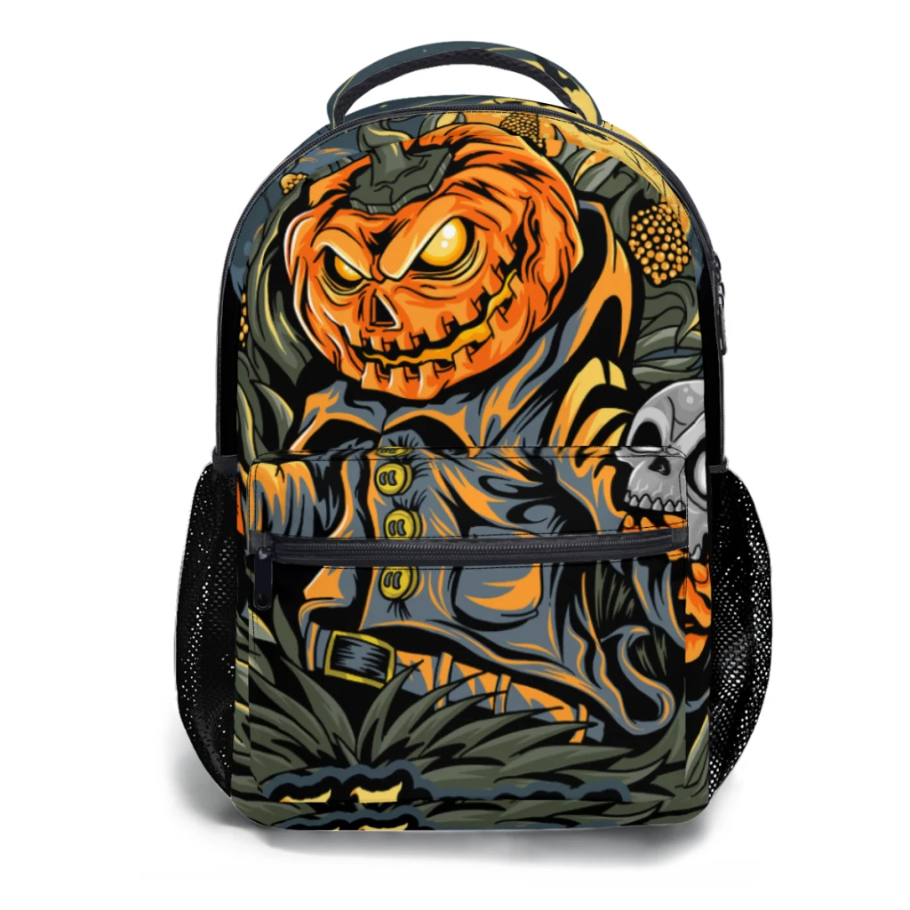 

Halloween-192 New Female Fashion girls High Capacity Waterproof College Backpack Trendy Girls Laptop School Bags 17inch ﻿ ﻿