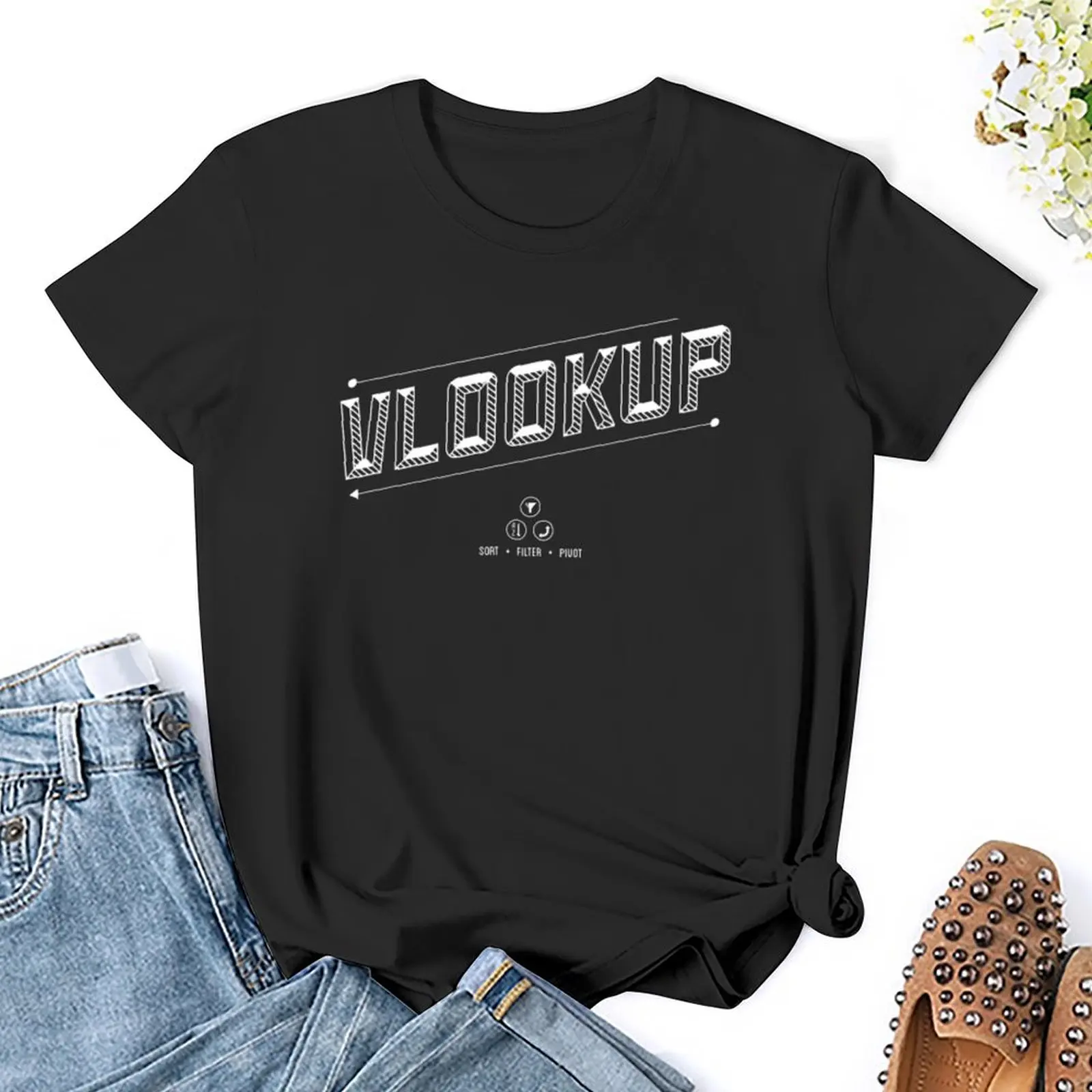 VLOOKUP t-shirt vestiti anime magliette moda coreana per le donne