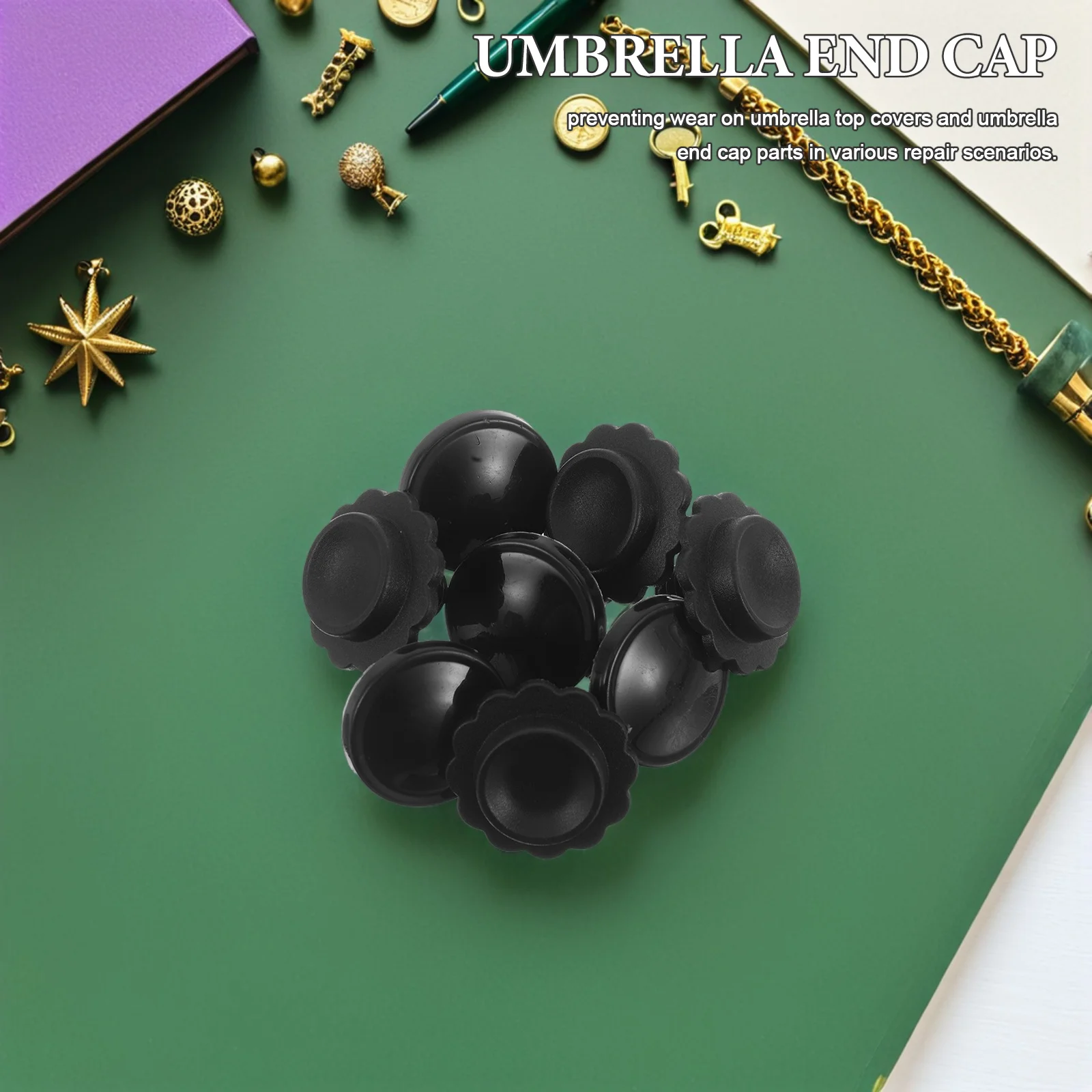 

8pcs Umbrella Top Cap Replacement 6Mm 8Mm Universal Fit For Patio Portable Umbrellas Repair Parts Sun Umbrella Accessories