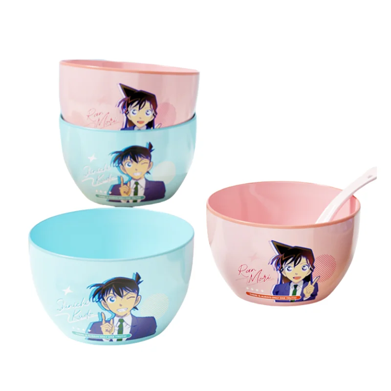 جديد كونان إيدوغاوا كودو شينيتشي راشيل مور عالية الجودة الإبداعية المنزلية وعاء من السيراميك الكرتون عنبر وعاء المعكرونة الفورية