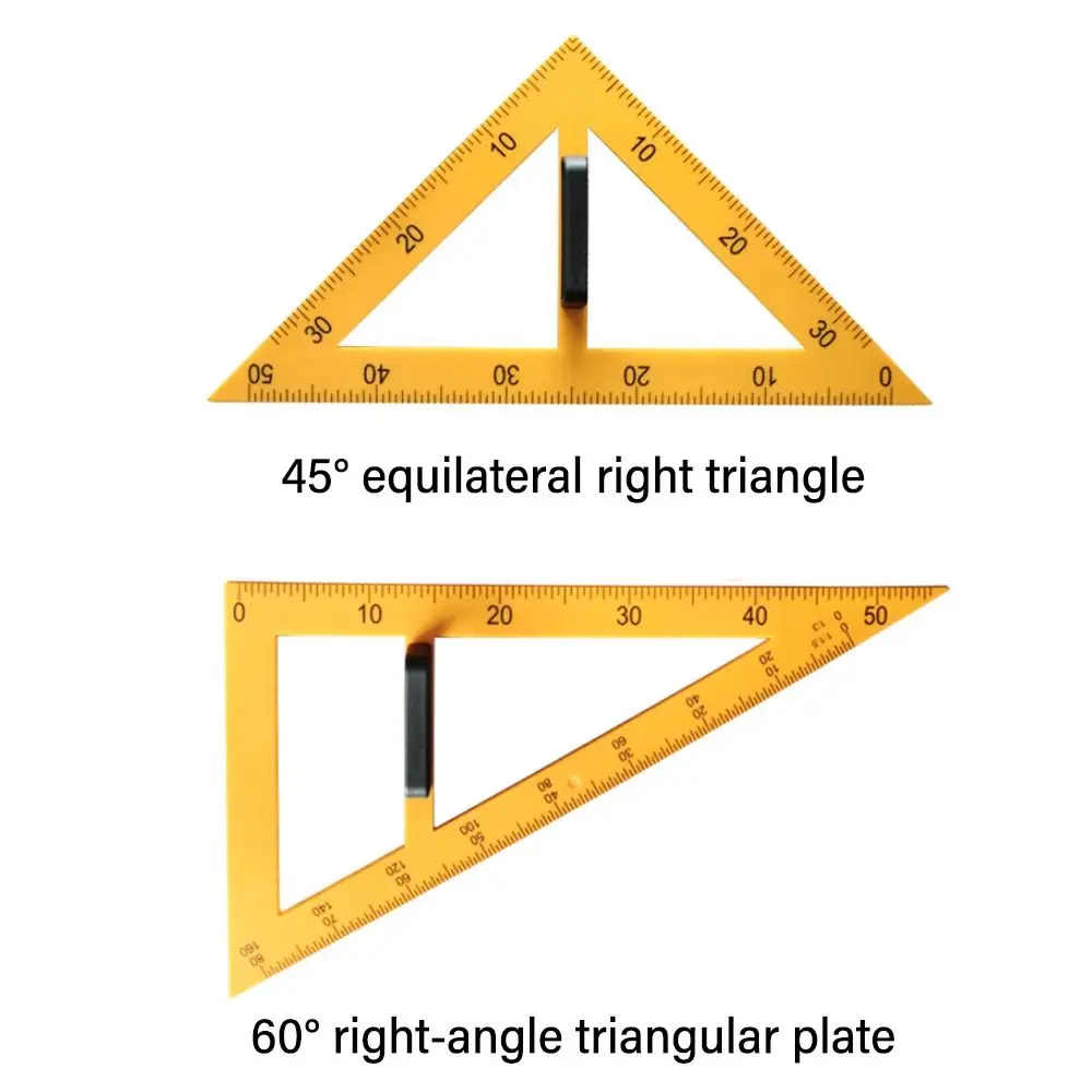 Professional Large Triangular Ruler Multi-Size Math Geometry Compass Multifunction Teaching Aid Tools Teacher