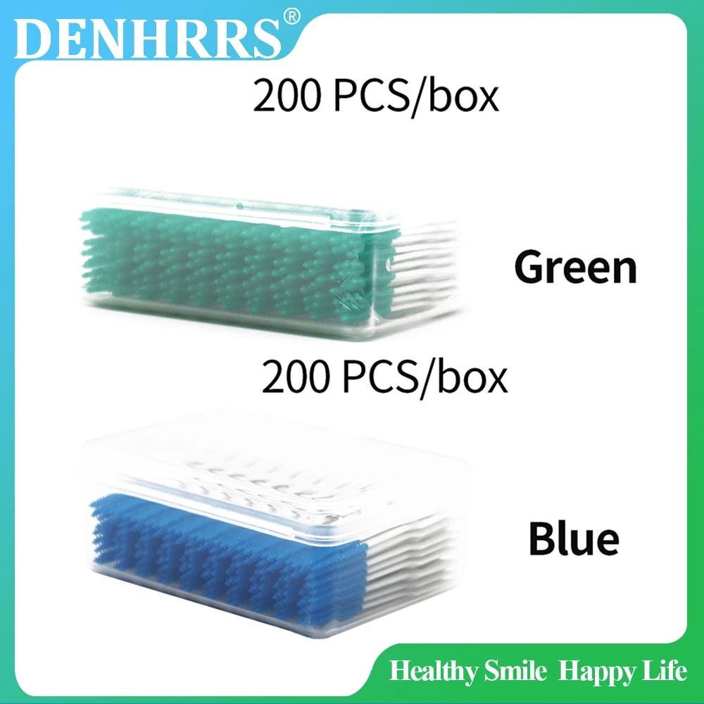 200Pcs/Box Oral Care l Interdental Brush Elastic Massage Soft Toothpick Care Cleaning Tools