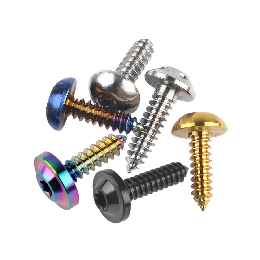 

TC4 Titanium Bolts M6x17/20mm Truss Head Self Tapping Screws Grade 5 Ti Fasteners for DIY And Hardware Applications