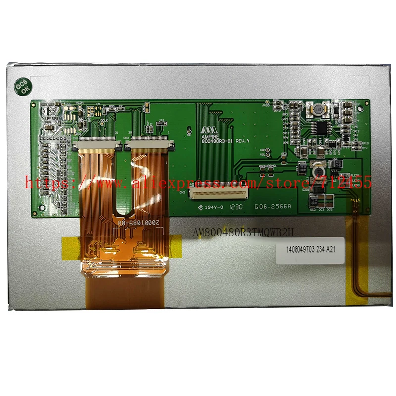 Original 7inch 800480r3-81  AM800480R3TMQWB2H 800*600 TTL  LCD SCREEN DISPLAY For  Anritsu MT9083 series