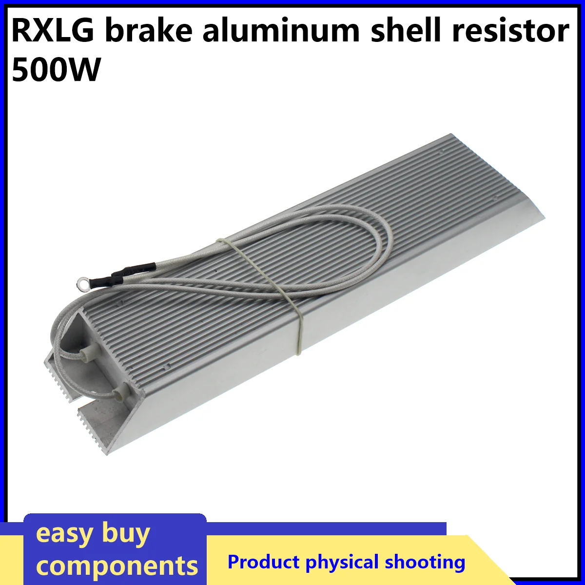 Rezystor serwo o dużej mocy RXLG 500W 5R 10R 20R 40R 50R 300R 100R 200R 500R z aluminiową obudową do regeneracyjnego hamowania i regulacji częstotliwości.