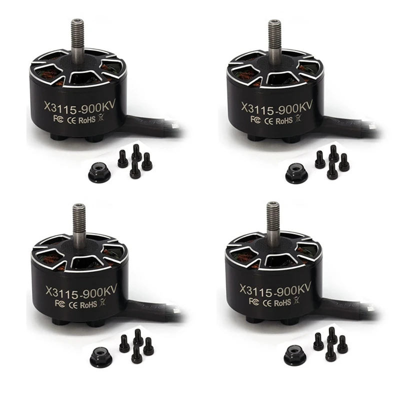 HOT-4Pcs X3115 3115 900KV 3-6S Brushless Motor For FPV Freestyle Mark4 Mark 4 V2 Etc 9/10Inch Long Range Cinelifter RC Drone