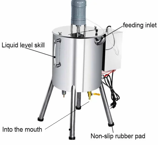 15L 30L Semi Automatic Heating Stirring Liquid Cream Balm Mixing Lipbalm Paste Cans Filling Lipstick Making Machine