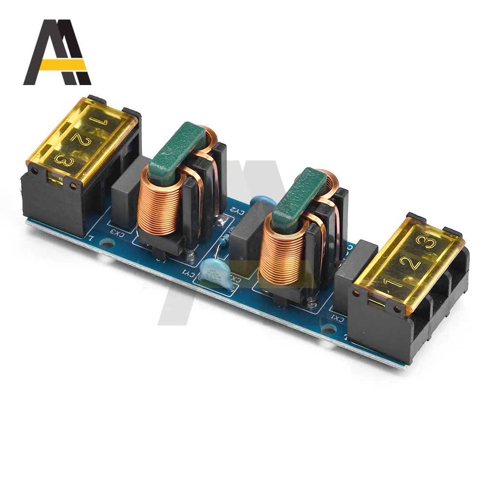 25A 6A Power Supply Filter EMI High Frequency 2 Stage Power Supply EMI Filter Low-pass Filter Board for Frequency Conversion