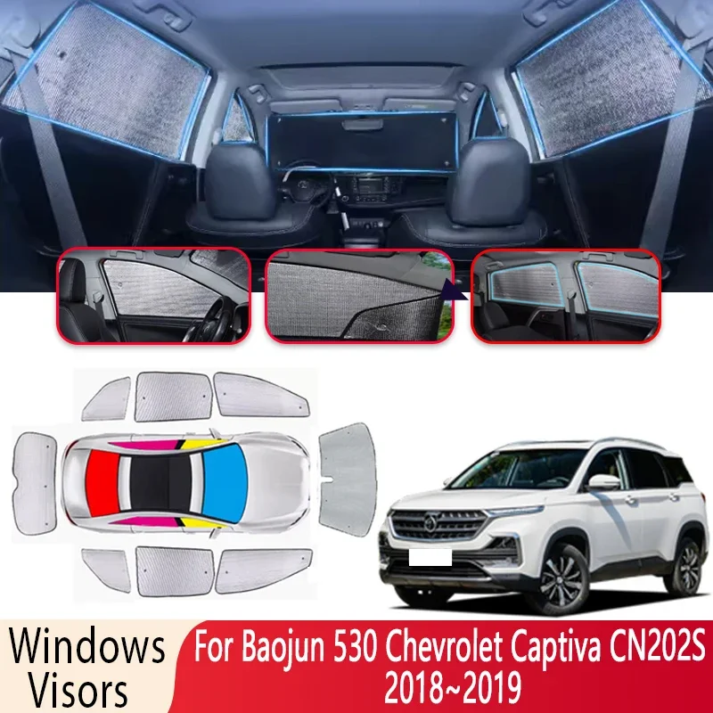 Sun Shade For Baojun 530 Chevrolet Captiva CN202S 2018~2019 Auto Windshield Sunshade Insulation Sun Protection Visor Accessories