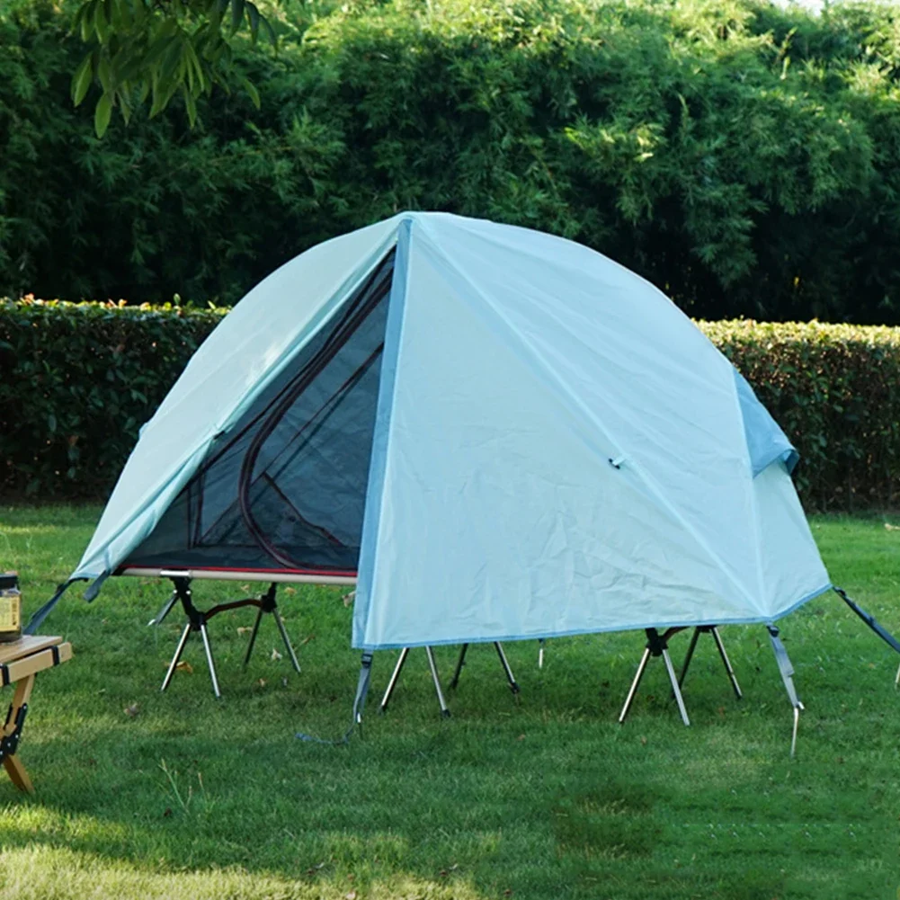

Camping Folding Tent Portable Outdoor Off The Ground Tent Single Person Waterproof Used with Bed for Hiking Travel