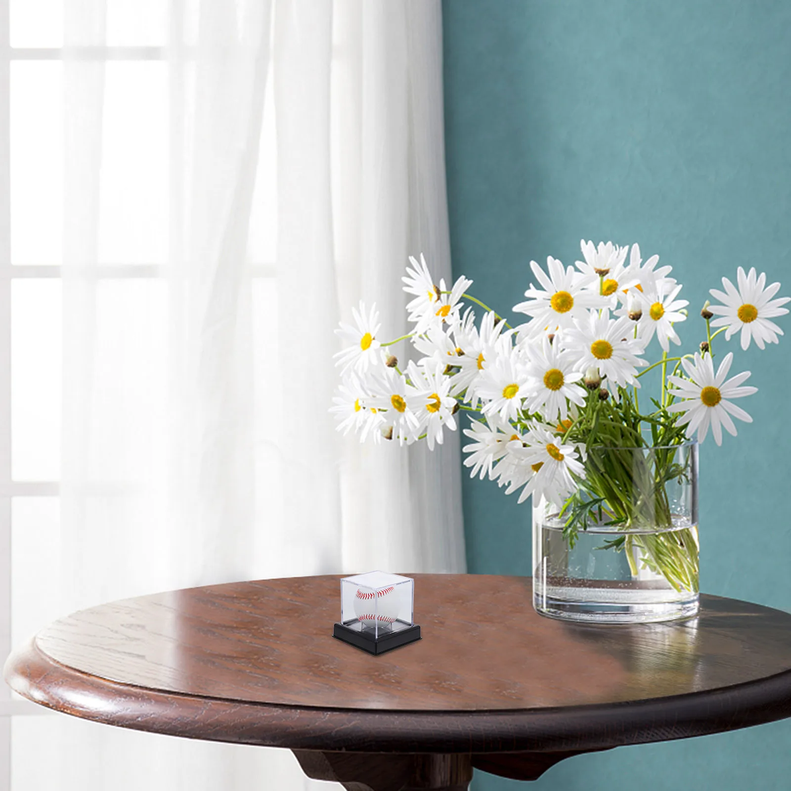 

2Pcs Acrylic Baseball Display Accessory Clear Case for Holding and Displaying Sports Balls At Home Ball Display Holder