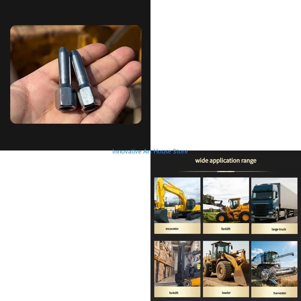 

E1PC Комплект смазки для тяжелого машиностроения 2 шт. Форсунки Конструкция из сплава Универсальная 2 шт.