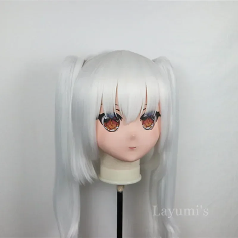 (B88) Customized Lifesize Mask Crossdressing with Backshell Silicone Anime Kigurumi Mask Cosplay