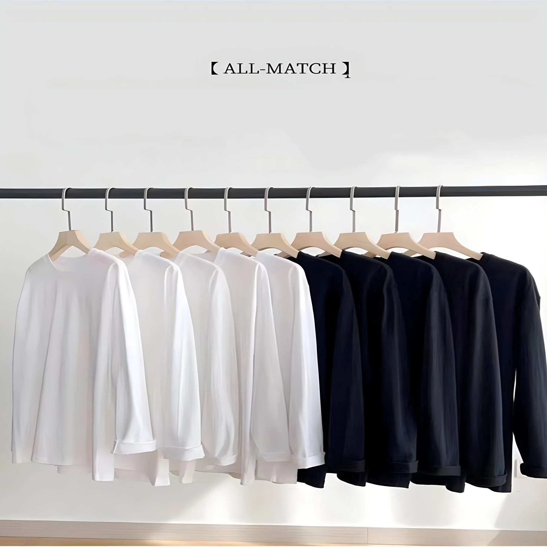 1 قطعة القطن الخالص تي شيرت ربيع الخريف الرجال قميص قطني بكم طويل الرقبة المستديرة تي شيرت بلون المرأة كامل طول كم بلايز