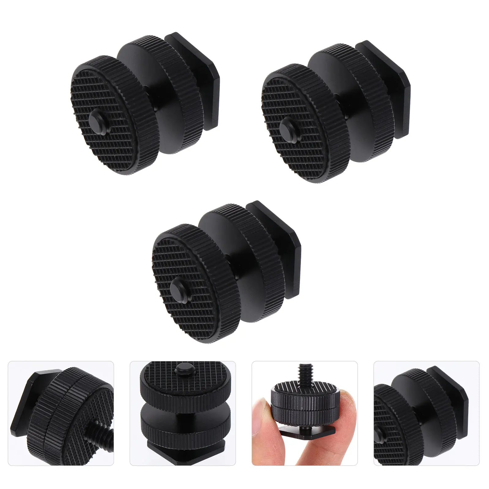 

3PCS Hot Mount Adapter 1 4 Flash Hot Shoe Mount Adapter Inch Screw Camera Accessories DSLR Rig Flash Tripod Cold St Photography