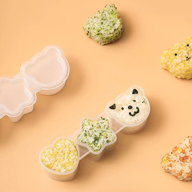 1 Stück Cartoon Reisbällchen-Form Sushi-Roll Bento Prägewerkzeug DIY Küchenwerkzeug Lustiges Backzubehör