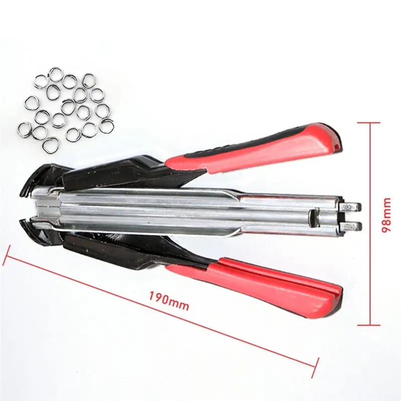 AF90-خنزير القلم المشبك عدة المبارزة دليل المشبك بائع المسامير مع 2500 قطع C7 خنزير القلم C المشبك للحيوان سلك سياج قفص الطيور دائم #6