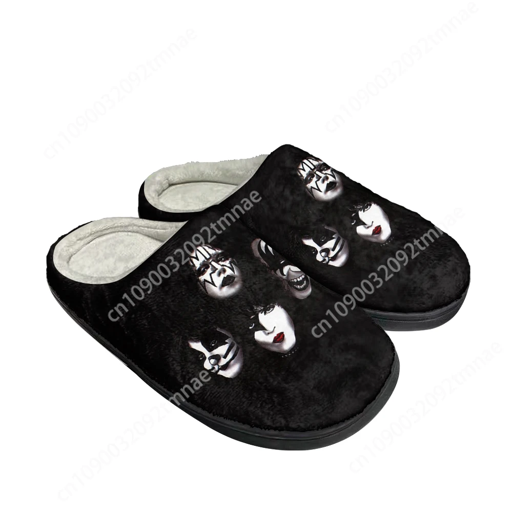 

Hot Cool Kiss Band Fashion Cotton Custom Slippers Mens Womens Sandals Plush Casual Keep Warm Shoes Thermal Comfortable Slipper