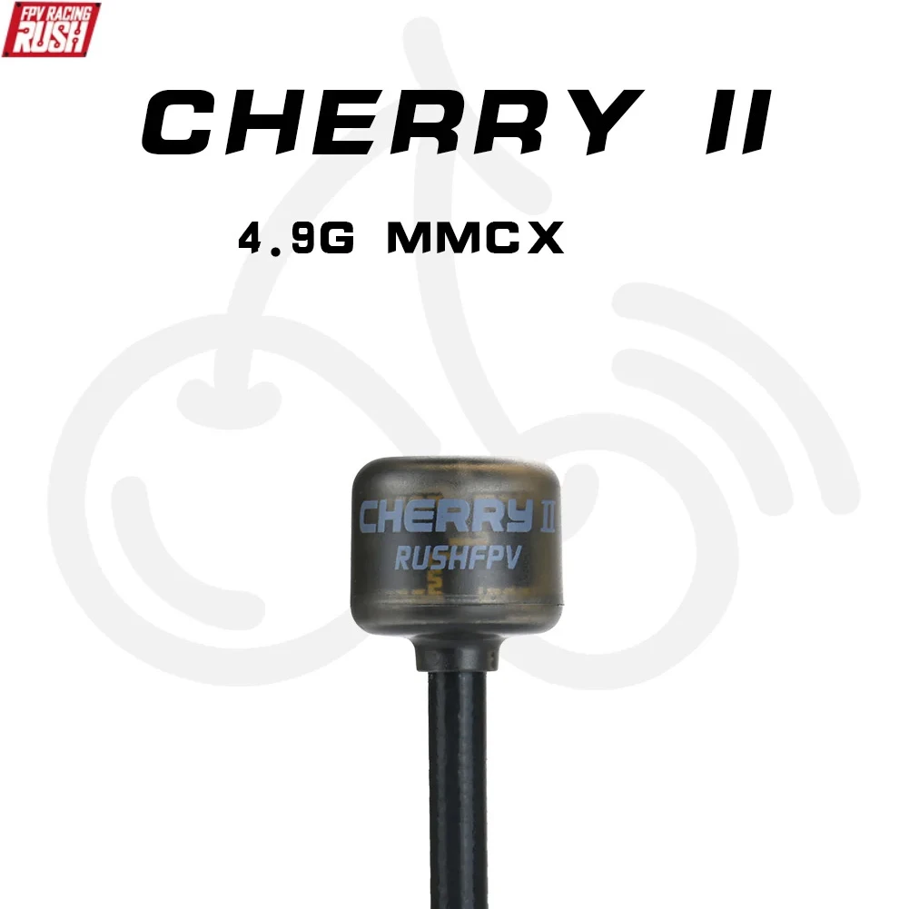 RUSHFPV Cherry 2 II 4.9G FPV Antenna SMA RHCP MMCX-JW Connector for FPV Freestyle Analog Digital Drone DIY Accessories Parts