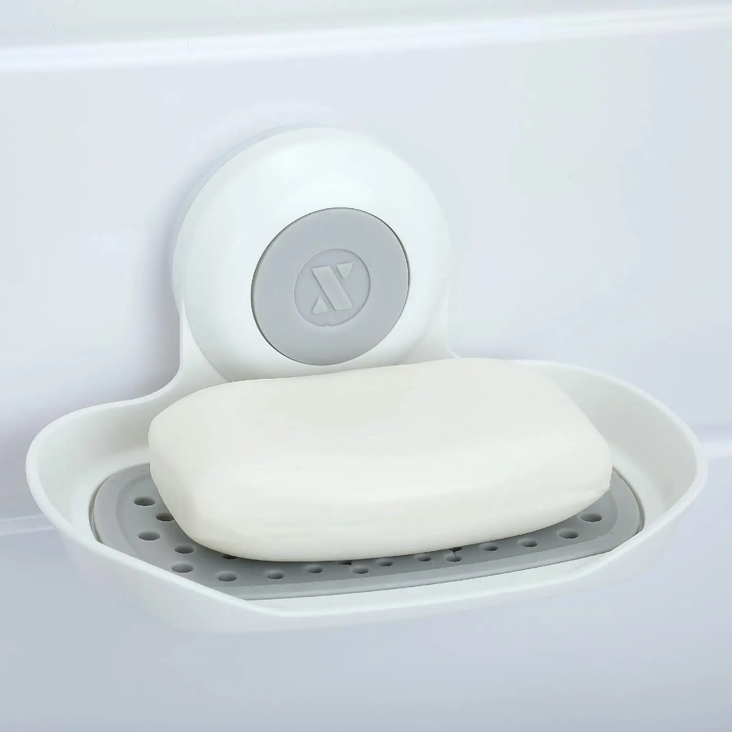 

Suction Cup Soap Holder for Kitchen Bathroom, Strong Hold Soap Saver Dish with Quick Dry Drainage, Easy Install Shower