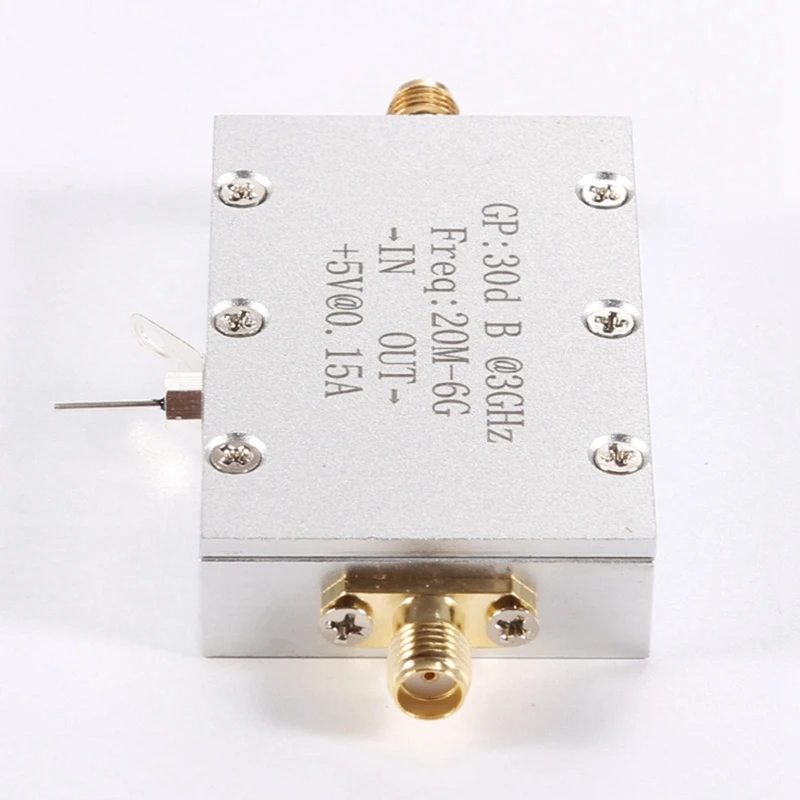 Amplifier Module 20M-6G Wideband RF Low Noise Amplifier High Gain 30Db LNA Microwave Amplification Receiver Module