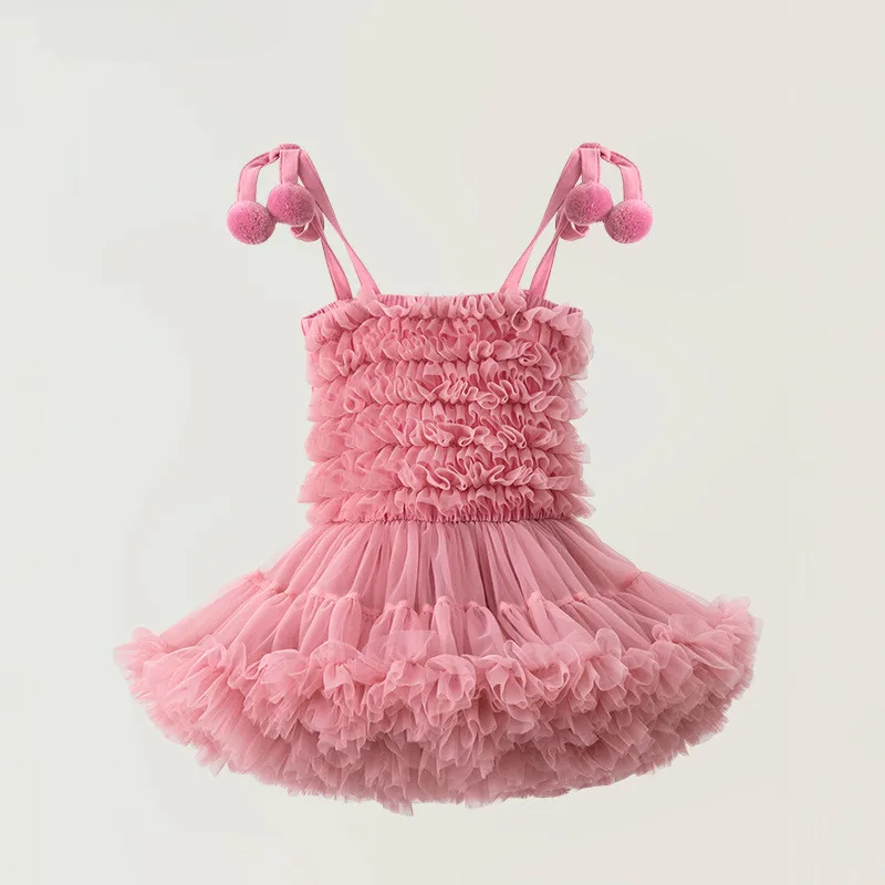 Girls' gauze dress Princess dress Girl baby one year old dress 0-2 years old baby photo costume props