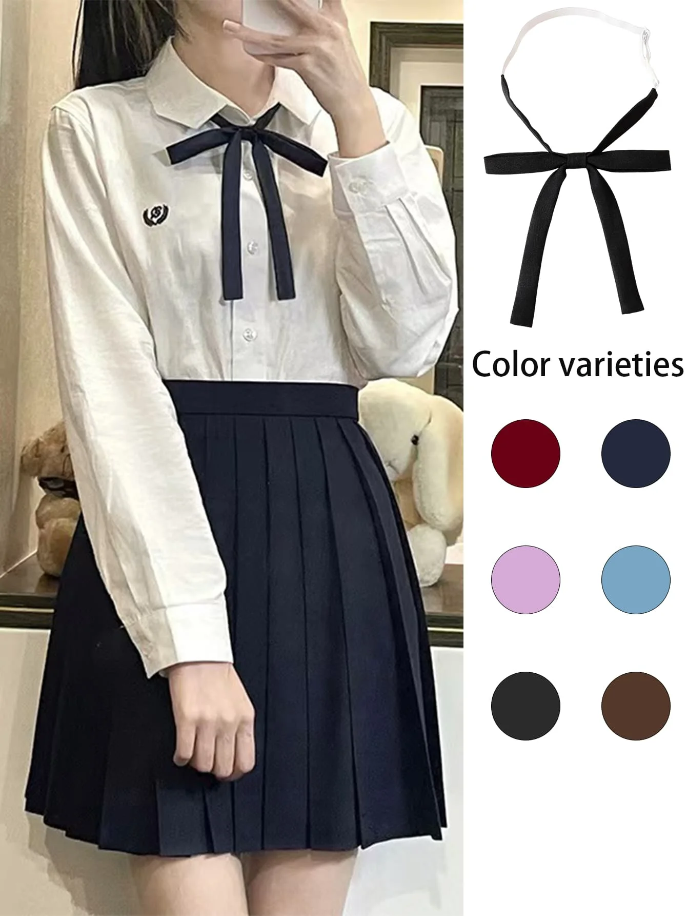 Pajarita De Moda Para Mujer, Famil Japonés Jk, Uniforme Escolar Para Niñas, Pajarita Para Niñas, Cosplay Coreano, Corbatas De m